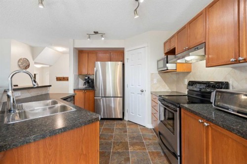 818 Copperfield Boulevard Se, Calgary, AB - Indoor Photo Showing Kitchen With Double Sink