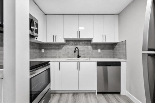 244 Carrington Crescent Nw, Calgary, AB - Indoor Photo Showing Kitchen With Upgraded Kitchen