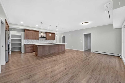 406-4350 Seton Drive Se, Calgary, AB - Indoor Photo Showing Kitchen