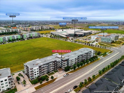 406-4350 Seton Drive Se, Calgary, AB - Outdoor With View
