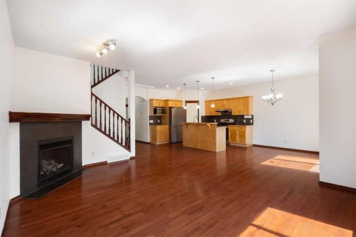 57 Everoak Circle Sw, Calgary, AB - Indoor With Fireplace