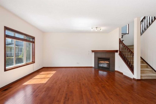 57 Everoak Circle Sw, Calgary, AB - Indoor With Fireplace