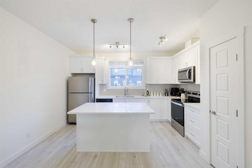 50 Sage Bluff Circle Nw, Calgary, AB - Indoor Photo Showing Kitchen With Stainless Steel Kitchen