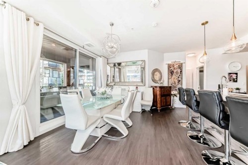 202-122 Mahogany Centre Se, Calgary, AB - Indoor Photo Showing Dining Room