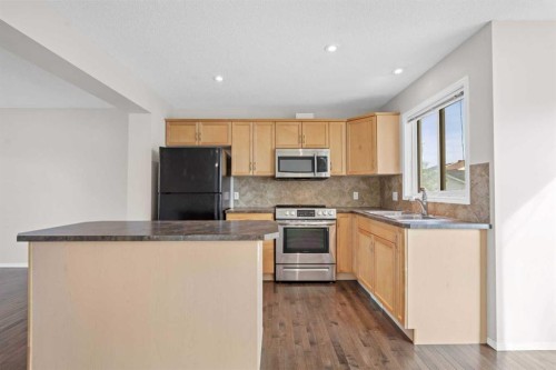 104 Copperstone Terrace Se, Calgary, AB - Indoor Photo Showing Kitchen With Double Sink