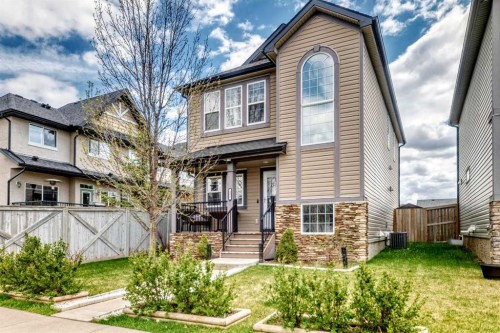 485 Cimarron Boulevard, Okotoks, AB - Outdoor With Facade
