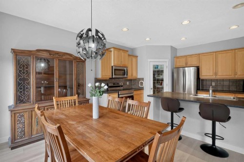 646 Chaparral Drive Se, Calgary, AB - Indoor Photo Showing Kitchen With Double Sink