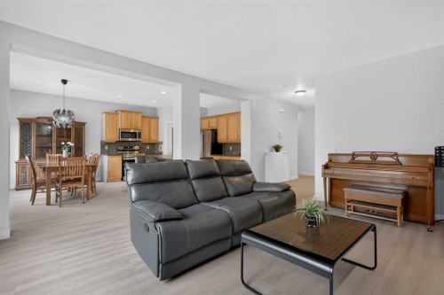 646 Chaparral Drive Se, Calgary, AB - Indoor Photo Showing Living Room With Fireplace