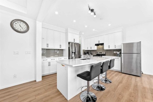 149 Carrington Crescent Nw, Calgary, AB - Indoor Photo Showing Kitchen With Upgraded Kitchen