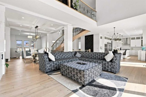 201 Milton Road, Conrich, AB - Indoor Photo Showing Living Room