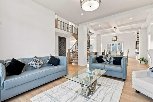 201 Milton Road, Conrich, AB - Indoor Photo Showing Living Room