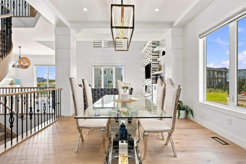 201 Milton Road, Conrich, AB - Indoor Photo Showing Dining Room