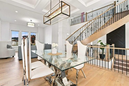 201 Milton Road, Conrich, AB - Indoor Photo Showing Dining Room