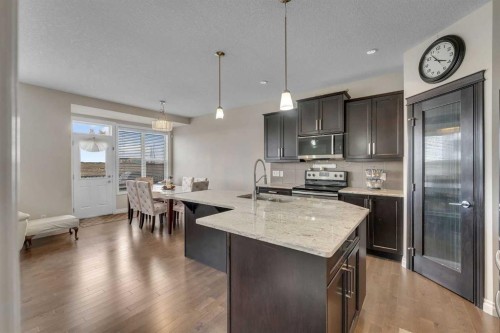288 Evansborough Way Nw, Calgary, AB - Indoor Photo Showing Kitchen With Stainless Steel Kitchen With Upgraded Kitchen