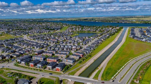 17-111 Rainbow Falls Gate, Chestermere, AB - Outdoor With Body Of Water With View