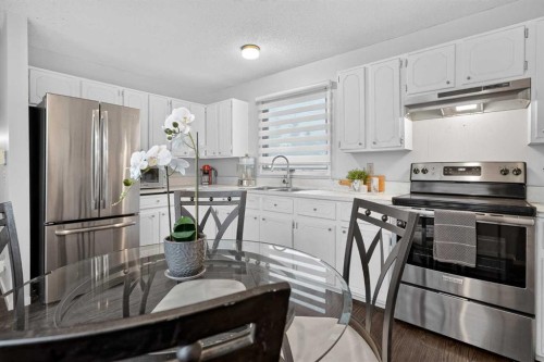3881 Fonda Way Se, Calgary, AB - Indoor Photo Showing Kitchen With Upgraded Kitchen
