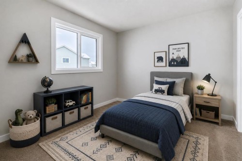 8 Savanna Place Ne, Calgary, AB - Indoor Photo Showing Bedroom