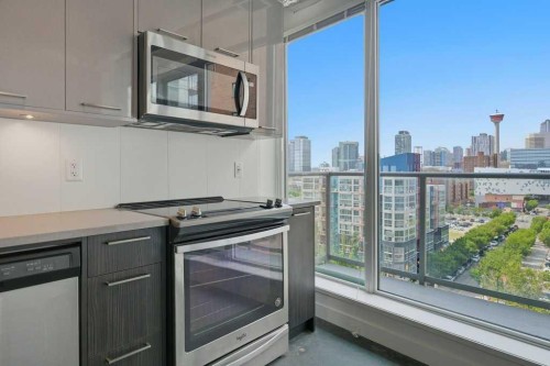 1009-624 8 Avenue Se, Calgary, AB - Indoor Photo Showing Kitchen