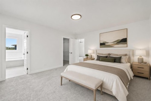 37 Sora Gardens Se, Calgary, AB - Indoor Photo Showing Bedroom
