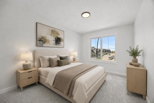 37 Sora Gardens Se, Calgary, AB - Indoor Photo Showing Bedroom
