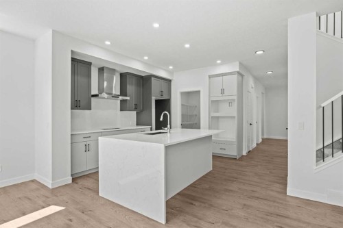 37 Sora Gardens Se, Calgary, AB - Indoor Photo Showing Kitchen With Upgraded Kitchen