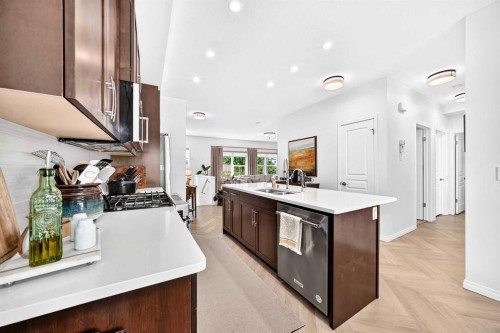 56 Cranarch Road Se, Calgary, AB - Indoor Photo Showing Kitchen With Double Sink