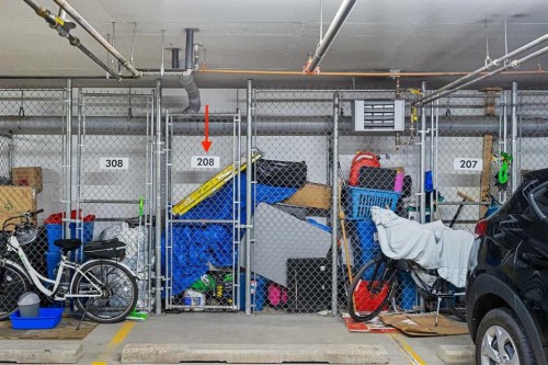 208-304 Cranberry Park Se, Calgary, AB - Indoor Photo Showing Garage
