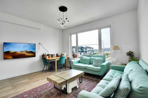241 Saddlepeace Crescent Ne, Calgary, AB - Indoor Photo Showing Living Room