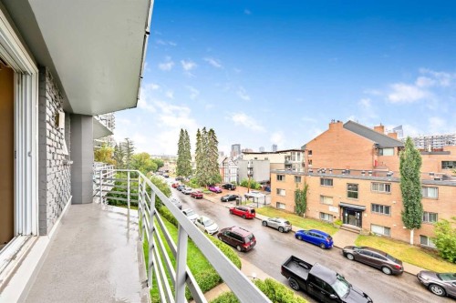 408-1027 Cameron Avenue Sw, Calgary, AB - Outdoor With Balcony