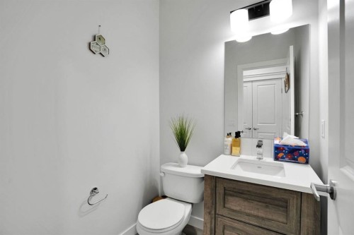 159 Hotchkiss Manor Se, Calgary, AB - Indoor Photo Showing Bathroom