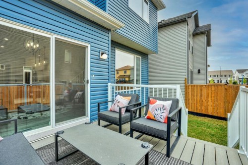 159 Hotchkiss Manor Se, Calgary, AB - Outdoor With Deck Patio Veranda With Exterior