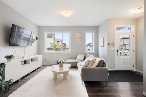28 Seton Terrace Se, Calgary, AB - Indoor Photo Showing Living Room