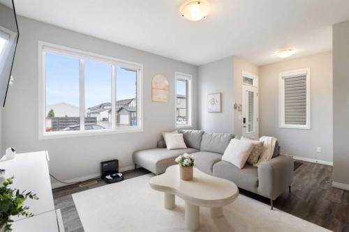 28 Seton Terrace Se, Calgary, AB - Indoor Photo Showing Living Room