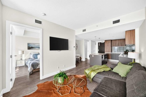 2908-1122 3 Street Se, Calgary, AB - Indoor Photo Showing Living Room