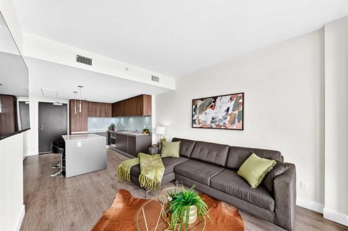 2908-1122 3 Street Se, Calgary, AB - Indoor Photo Showing Living Room