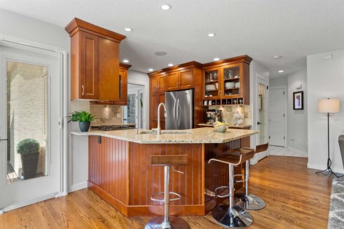 116 Sun Harbour Way Se, Calgary, AB - Indoor Photo Showing Kitchen With Upgraded Kitchen