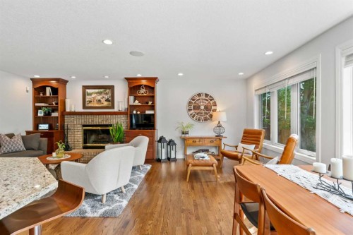 116 Sun Harbour Way Se, Calgary, AB - Indoor Photo Showing Living Room With Fireplace