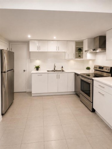 228 Castleridge Drive Ne, Calgary, AB - Indoor Photo Showing Kitchen With Double Sink