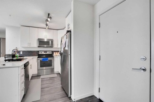 1312-181 Skyview Ranch Manor Ne, Calgary, AB - Indoor Photo Showing Kitchen With Stainless Steel Kitchen