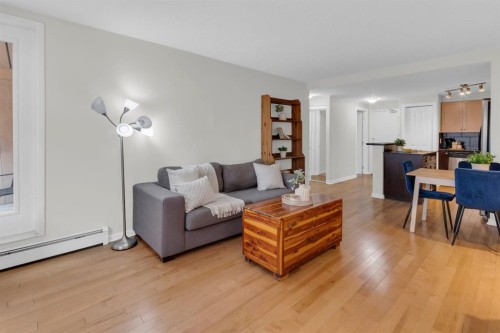 204-728 3 Avenue Nw, Calgary, AB - Indoor Photo Showing Living Room