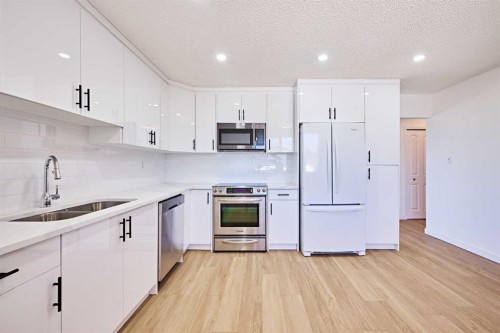 3644 Dover Ridge Drive Se, Calgary, AB - Indoor Photo Showing Kitchen With Double Sink With Upgraded Kitchen