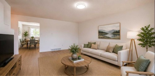 3644 Dover Ridge Drive Se, Calgary, AB - Indoor Photo Showing Living Room