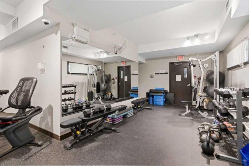 402-11 Millrise Drive Sw, Calgary, AB - Indoor Photo Showing Gym Room