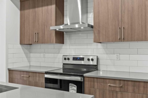 3301-100 Banister Drive, Okotoks, AB - Indoor Photo Showing Kitchen With Upgraded Kitchen