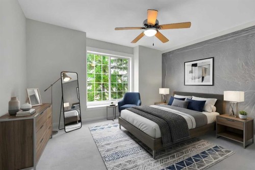 7097 Laguna Way Ne, Calgary, AB - Indoor Photo Showing Bedroom