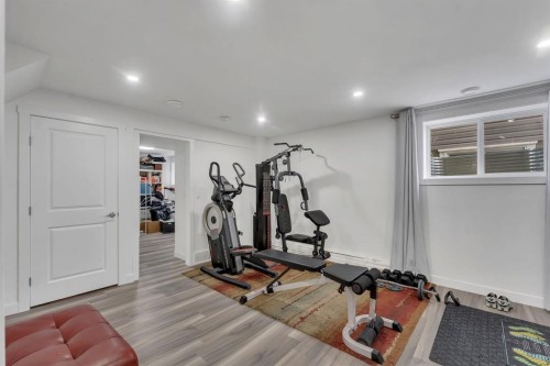 192 Martin Crossing Crescent Ne, Calgary, AB - Indoor Photo Showing Gym Room