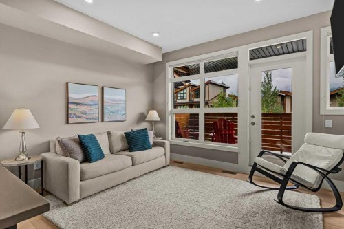 418 Riva Heights, Canmore, AB - Indoor Photo Showing Living Room