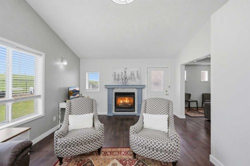 46 Citadel Meadow Crescent Nw, Calgary, AB - Indoor Photo Showing Living Room With Fireplace