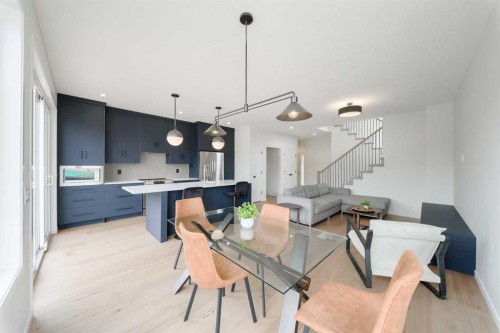 96 Fireside Common, Cochrane, AB - Indoor Photo Showing Dining Room