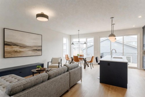 96 Fireside Common, Cochrane, AB - Indoor Photo Showing Living Room